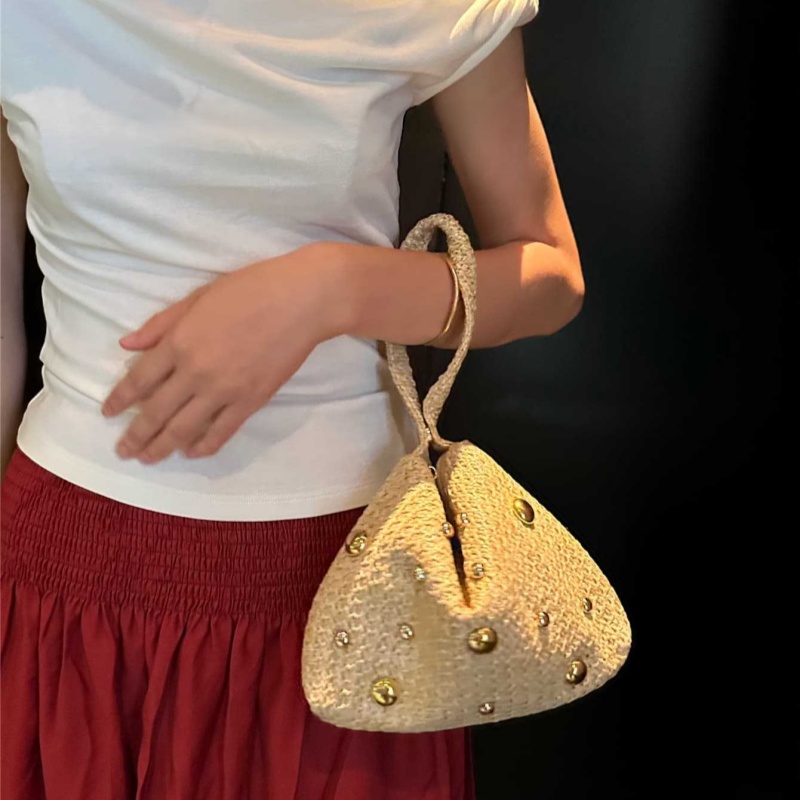 حقيبة يد نسائية مثلثة الشكل من - مراجعة Women'S Raffia Bags وسعره