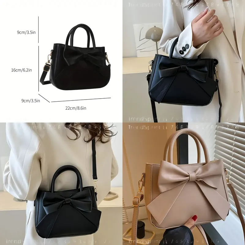 حقيبة يد أنيقة سوداء بفيونكة ل - مراجعة Women'S Bags Handbags وسعره