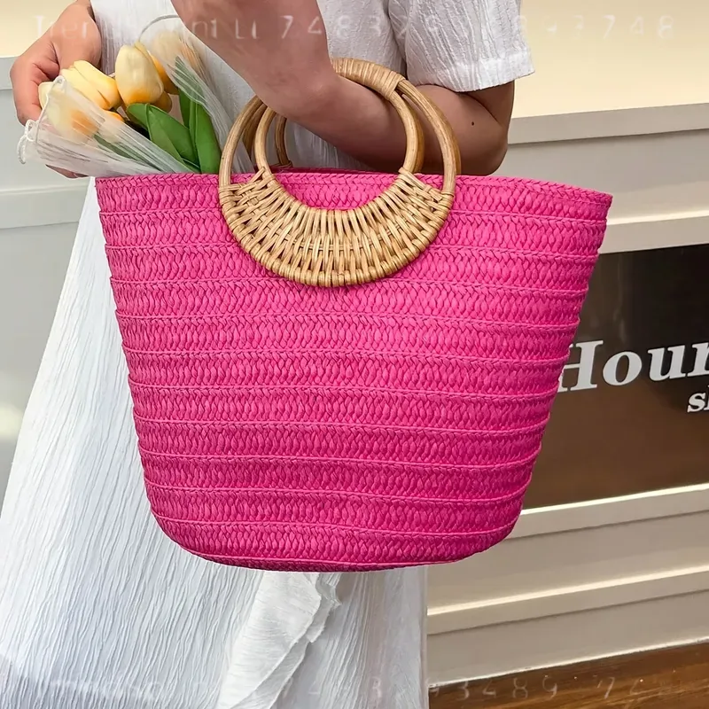 حقيبة يد نسائية صيفية منسوجة م - مراجعة Women'S Bags Handbags وسعره