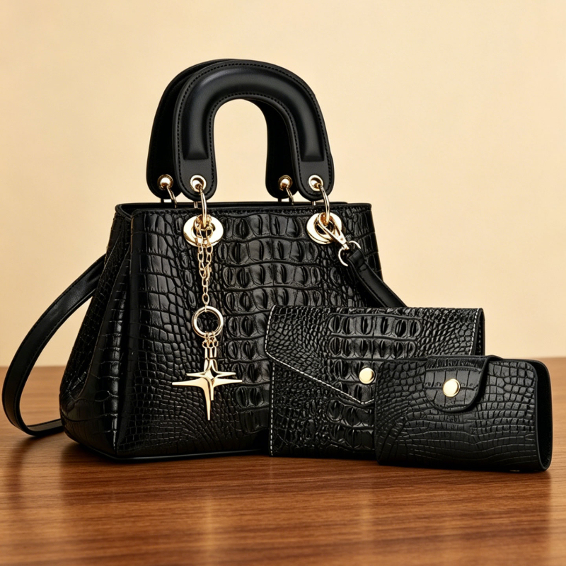 مجموعة حقائب نسائية من 3 قطع،  - مراجعة Women'S Bags Handbags وسعره