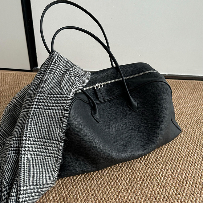 حقيبة بوسطن سوداء من الجلد الن - مراجعة Women Bags 2026 Trends وسعره